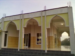 Tampak Masjid An Nuur dalam tahap pengerjaan / RTQHS