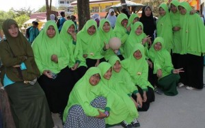 Sejumlah peserta O2SN dan FLS2N tingkat SMP dari SMP Hidayatullah Batam / ANC