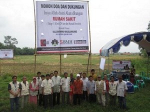 View rencana lokaso proyek pembangunan Rumah Sakit Madani Hidayatullah dan STIKES / MAD