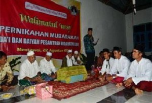 Jelang prosesi ijab kabul pernikahan mubarak Hidayatullah Mentawai / PEC