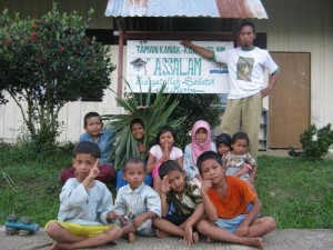 Sejumlah anak-anak binaan Ponpes Hidayatullah Pulau Sebatik/ FOTO: Ainuddin Chalik