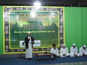 Salah satu kegiatan "Pernikahan Mubarak" santri Ponpes Hidayatullah Bali / AMROZI