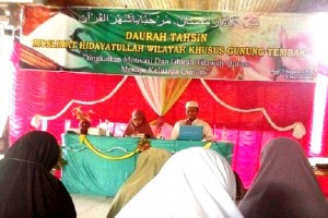 Tak kurang dari 300 warga muslimah binaan Mushida menjadi peserta daurah yang kali ini  bertajuk “Tingkatkan Motivasi dan Ghirah Tilawah al-Quran Menuju Keluarga Qurani”. / MASYKUR