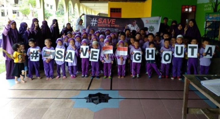 SDI Hidayatullah Yogyakarta dan Bulungan Peduli Ghouta