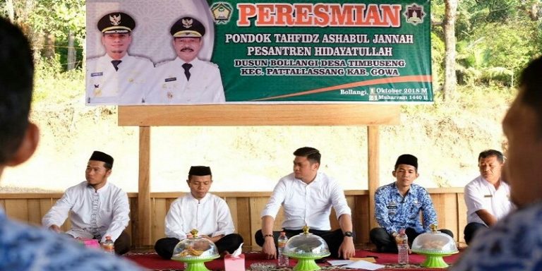 Bupati Adnan Resmikan Pondok Tahfidz Hidayatullah Gowa