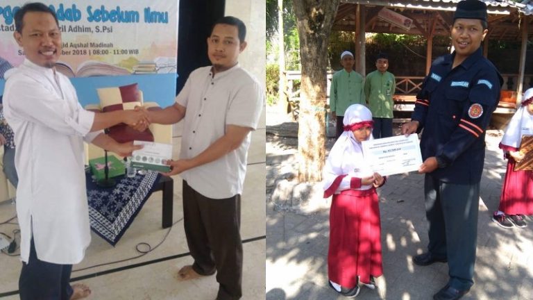 Keluarga Besar SD Luqman Al Hakim Surabaya Donasi 42.039.000 untuk Gempa Sulteng