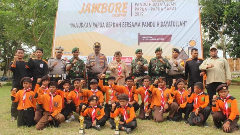 Satgas Pamtas Yonif PR 328 Kostrad Dukung Jambore II Pandu Hidayatullah Papua