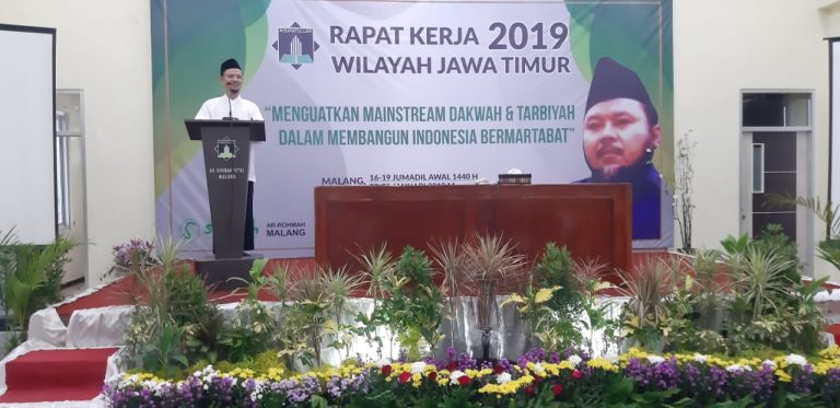 Rakerwil Jatim, Ust Nashirul Tekankan Gerakan Mainstream
