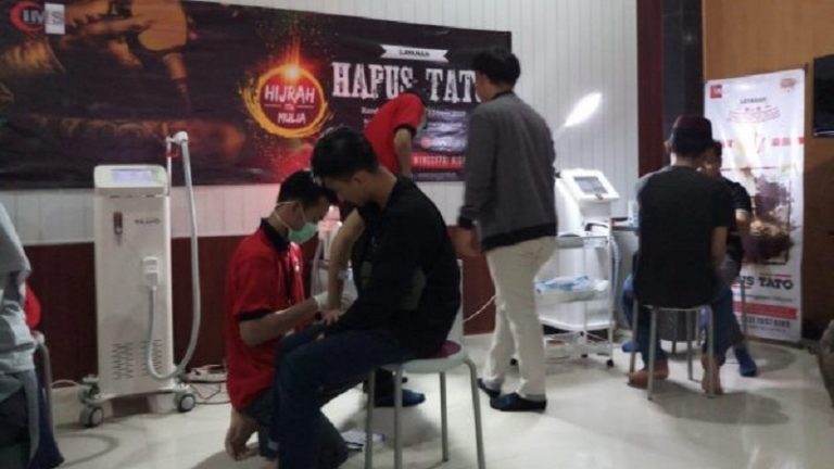Lampung Hijrah Fair, IMS Gelar Hapus Tato 56 Sahabat Hijrah