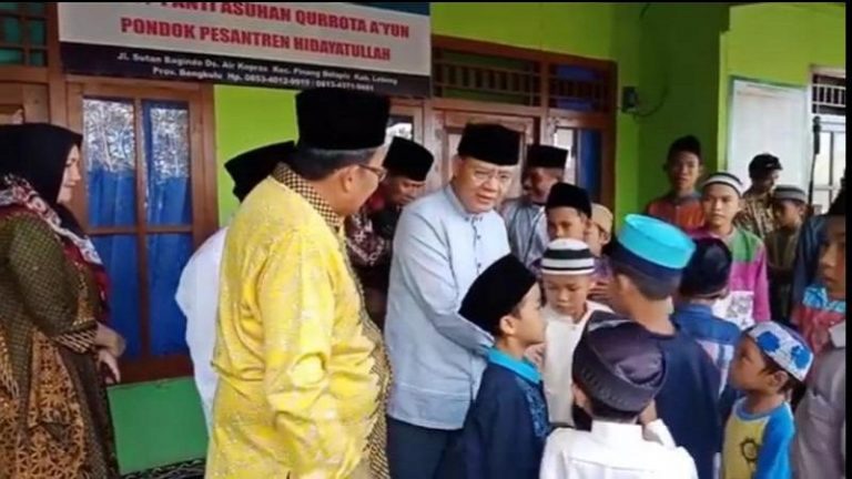 Gubernur Rohidin Apresiasi Peran Hidayatullah Lebong Bangun Sumber Daya Umat
