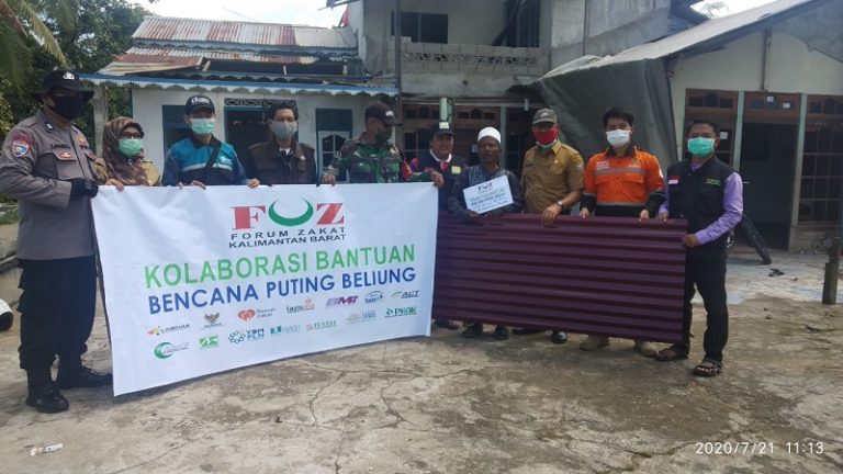 BMH-FoZ Kalbar Kolaborasi Bantu  Korban Angin Puting Beliung