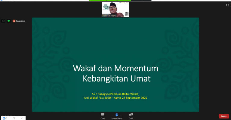 Wakaf Sebagai Solusi Ekonomi Umat Pada Masa Pandemi