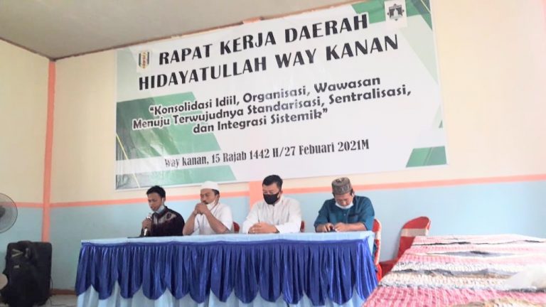 DPD Hidayatullah Way Kanan Menggelar Rapat Kerja