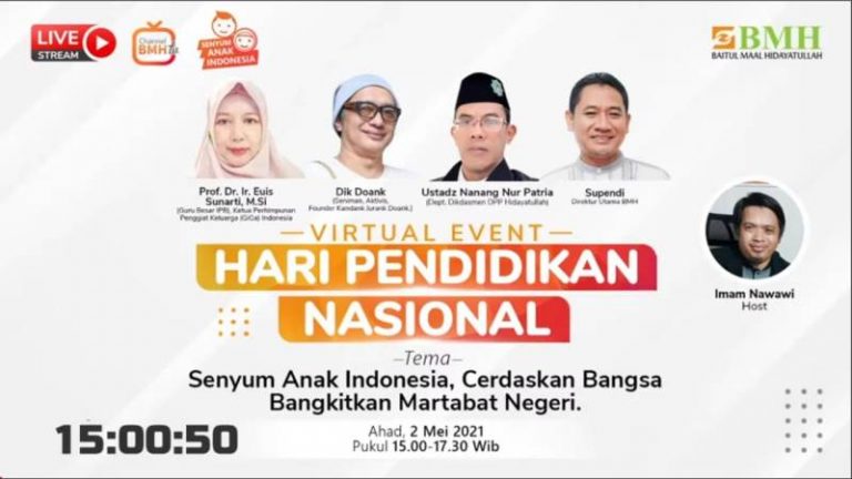 Virtual Event Hardiknas BMH: Keluarga Kunci Keberhasilan Pendidikan Anak Bangsa
