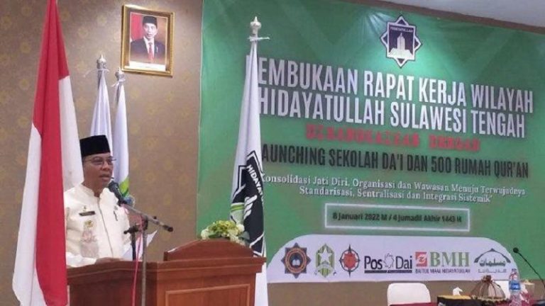 Buka Rakerwil, Mulyono Minta DPW Hidayatullah Sulteng Ciptakan Dai Hebat