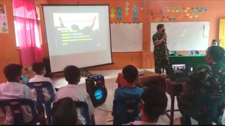 TNI Beri Wasbang ke Kampus Ponpes Hidayatullah Desa Lawe Loning Aceh Tenggara