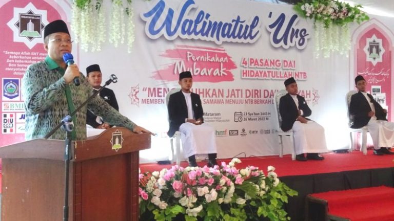 Pernikahan Massal Mubarak Hidayatullah Mataram dan Tanjung Selor Kaltara