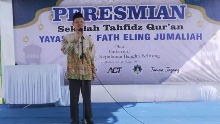 Ketum DPP Hidayatullah Hadiri Peresmian Gedung Sekolah Tahfidz Babel