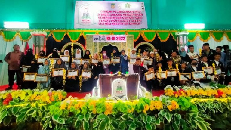 Hidayatullah Timika Borong Piala Ajang MTQ XI Tingkat Kabupaten