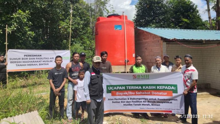 BMH Resmikan Fasilitas Air Bersih untuk Warga Kampung Tanah Merah Bintan