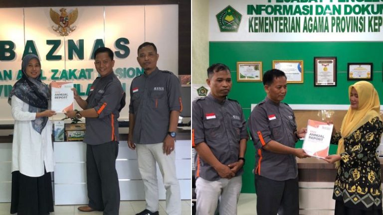 BMH Kepri Sambangi Baznas dan Kemenag Provinsi Sampaikan Laporan Rutin