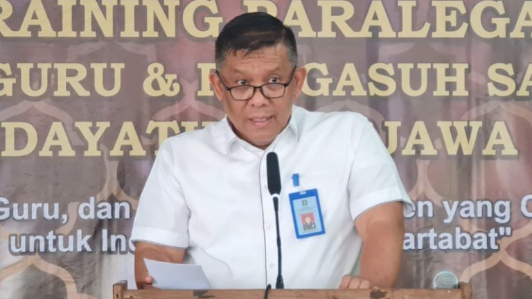 Kakanwil Kemenkumham Buka Training Paralegal Hidayatullah Jabar