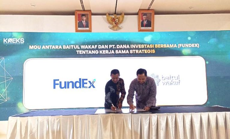 Baitul Wakaf dan Fundex Tandatangani Kerjasama Kemitraan Strategis Dalam ISEF