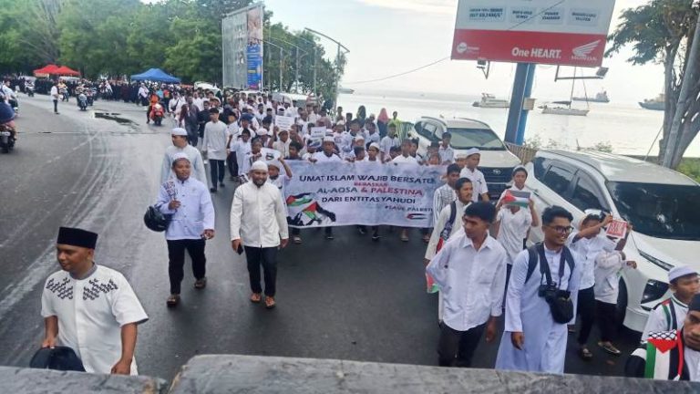 Hidayatullah Bersama Aliansi Maluku Utara Gelar Aksi Solidaritas Bela Palestina