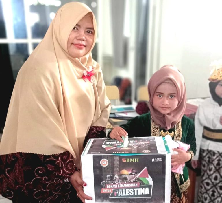 Laznas BMH Terima Amanah Dana Kebaikan untuk Palestina dari TK MIT Ya Bunayya Mojokerto