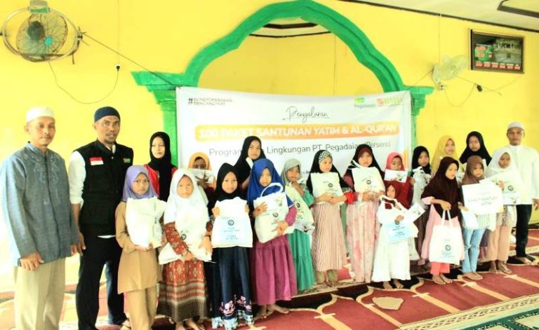 Laznas BMH – Pegadaian Persero Beri Santunan kepada 100 Anak Yatim dan Dhuafa