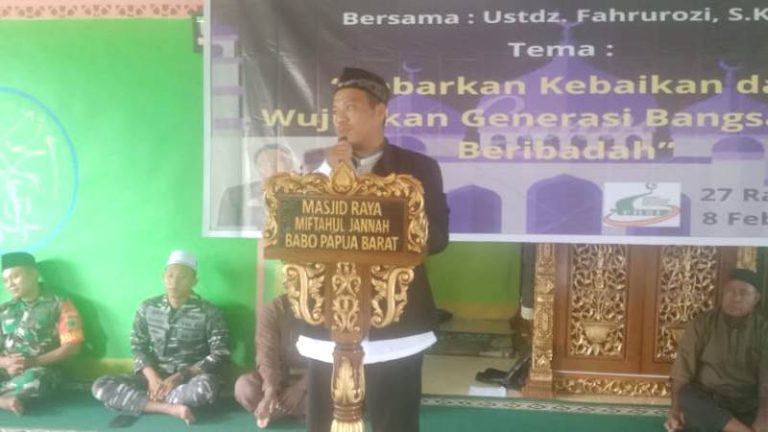 Khidmat dalam Dakwah Muhammad Fahrurrozi di Distrik Babo Papua Barat
