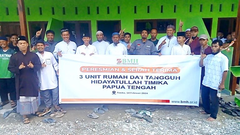 Bantuan 3 Unit Hunian untuk Dukung Kelanjutan Dakwah di Papua Tengah