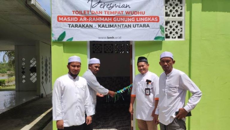 Masuki Ramadhan, Toilet dan Tempat Wudhu Masjid Ar Rahmah Gunung Lingkas Resmi Digunakan