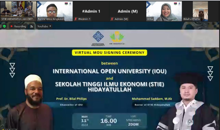 Menjadi Institusi Bereputasi Global, STIE Hidayatullah Jalin Kerjasama dengan International Open University