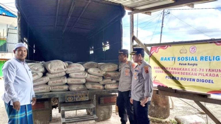 Bersama Polres Boven Digoel Dukung Tumbuhnya Benih Generasi Muda Cerdas dan Berakhlak