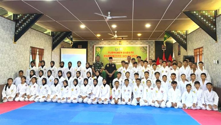 Pesan Baharuddin Mustafa Pada Pembukaan Turnamen Karate Dandim 0108/Agara Cup