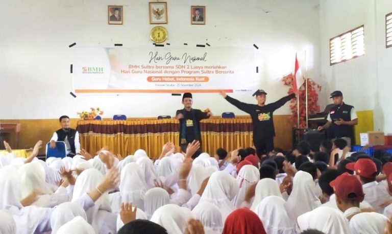 Layaknya Lilin yang Menyinari, Peringatan Hari Guru di Konsel Sajikan Dongeng Inspiratif