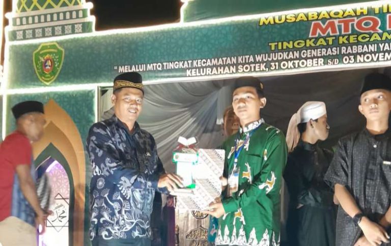 David Raih Juara 1 MTQ ke-45 Cabang Tahfidz 10 Juz di Kabupaten Penajam Paser Utara