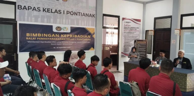Hidayatullah Kalbar Hadirkan Bimbingan Spiritual di Bapas Kelas I Pontianak