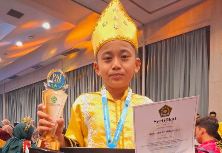 Murid SD Integral Rahmatullah Hidayatullah Tolitoli Juara Nasional Pidato PAI 2025