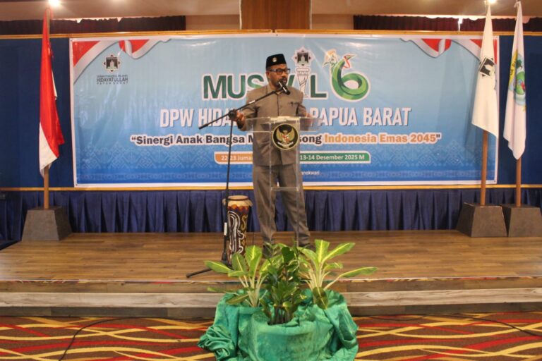 Pengurus Baru Dilantik, Pemerintah Apresiasi Kontribusi Hidayatullah Papua Barat bagi Daerah