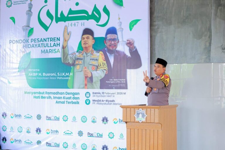 Tarhib Ramadhan di Pesantren Hidayatullah, Kapolres Pohuwato Ingatkan Makna Puasa sebagai Pembinaan Diri