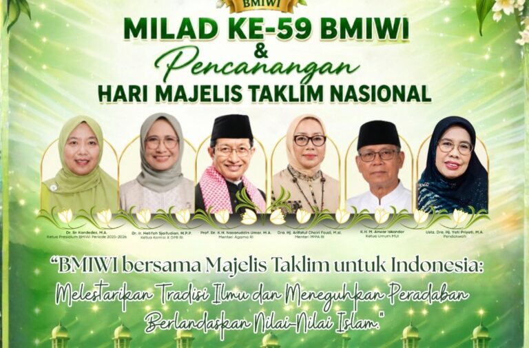 BMIWI Gelar Milad ke-59 dan Pencanangan Hari Majelis Taklim Nasional